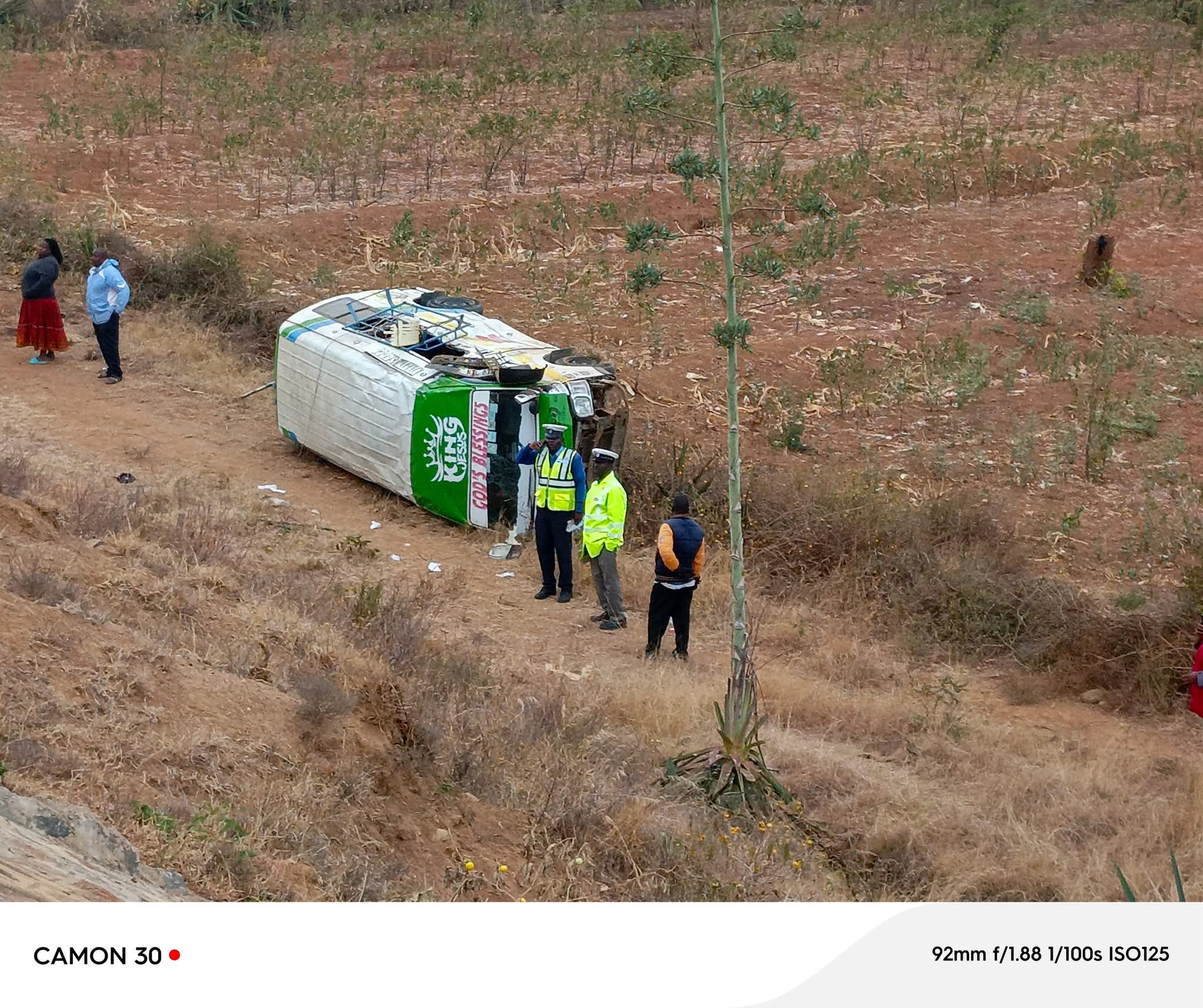 Kinatwa Sacco Bus Involved in Early Morning Accident Near Kathivo