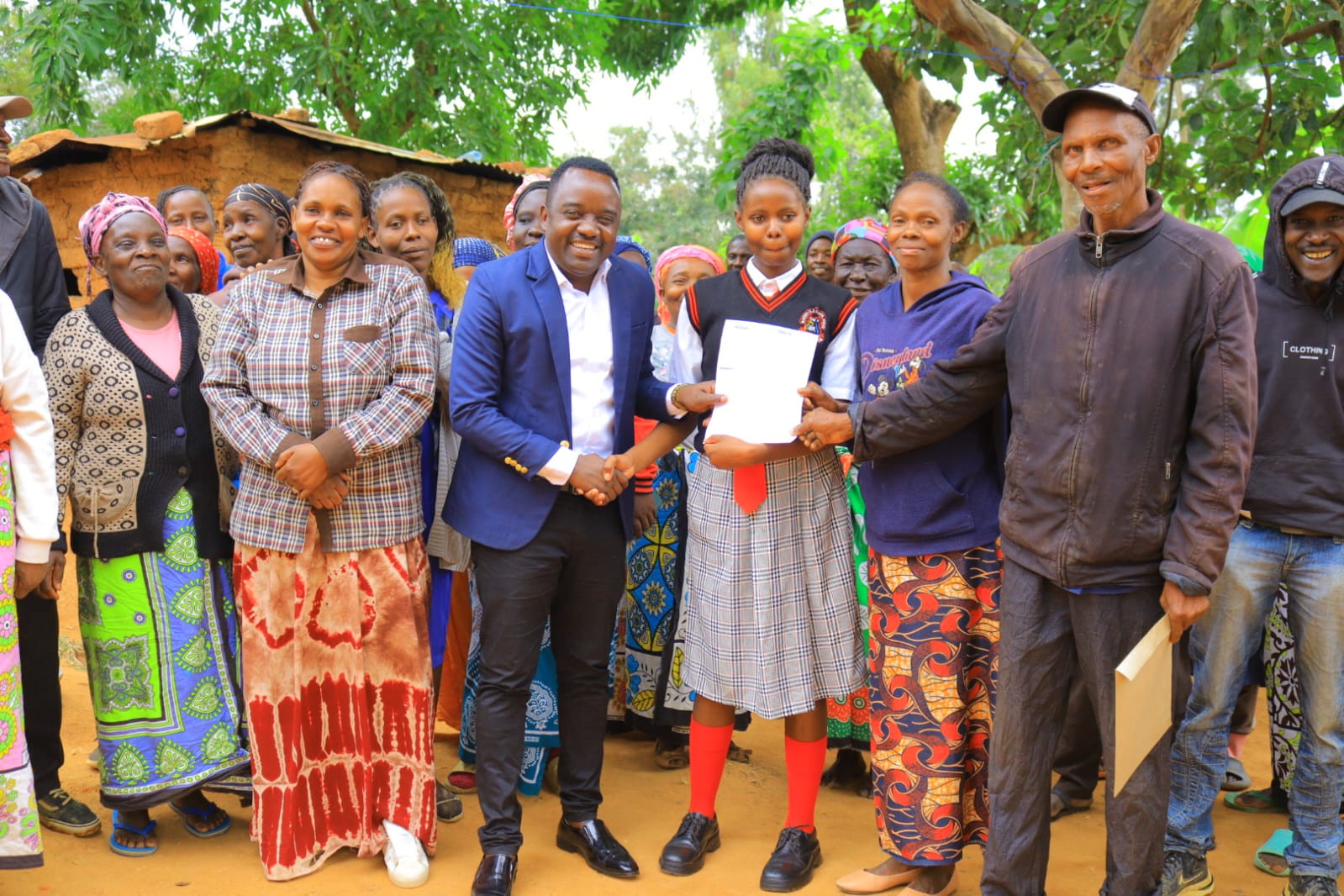 Hope Restored in Mulundi as Dr. Kasalu Awards Full Scholarship to Faith Mwende Joseph