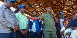 Mark Nding’o, Colleagues Join Bookshop for Sunday Church Service in Migwani